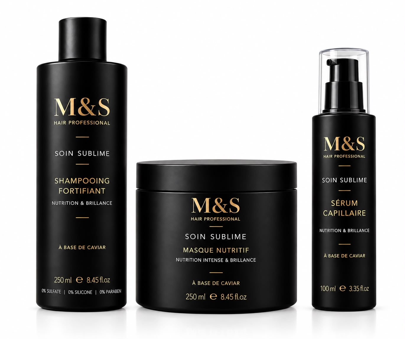 Trio Soin Sublime Caviar 250ml + 250 ml + 100 ml — M&S Hair Professional